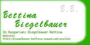 bettina biegelbauer business card